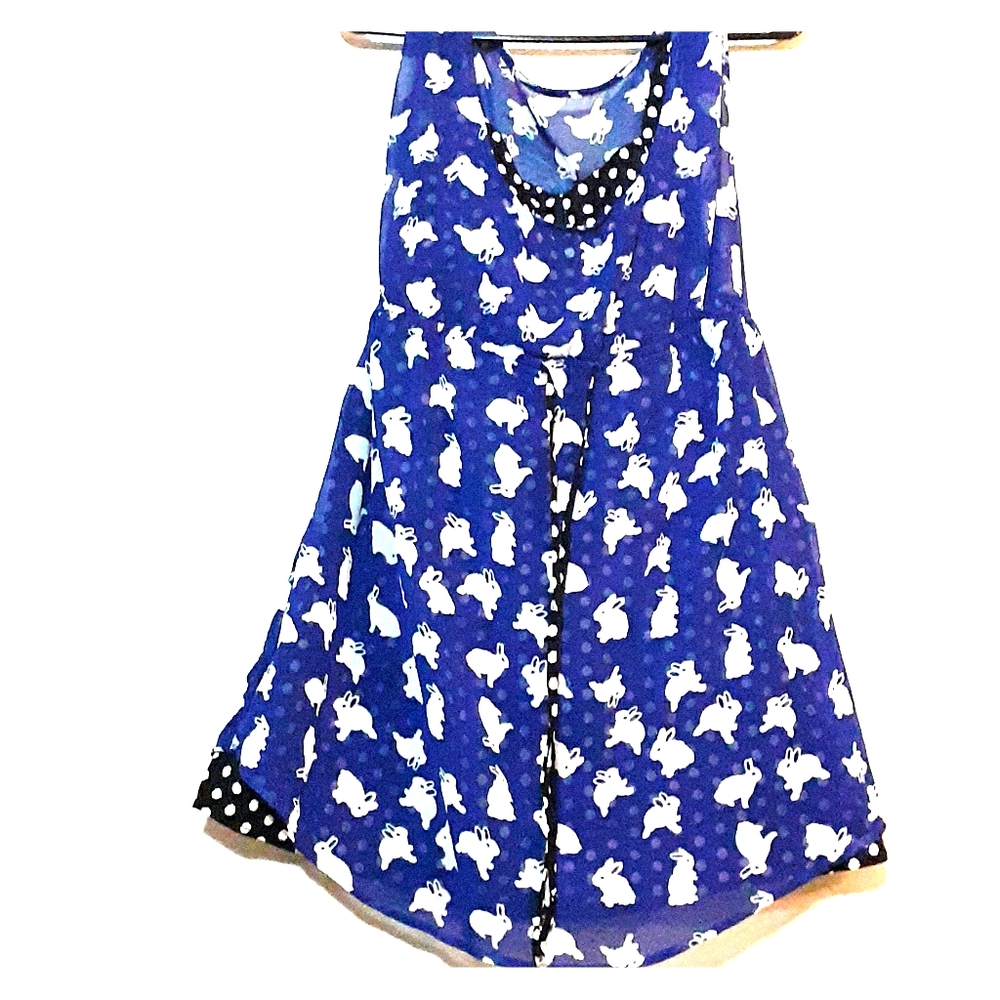 Blue Bunny Rockabilly Dress